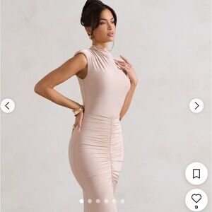 Club London Samira champagne Dress NWT